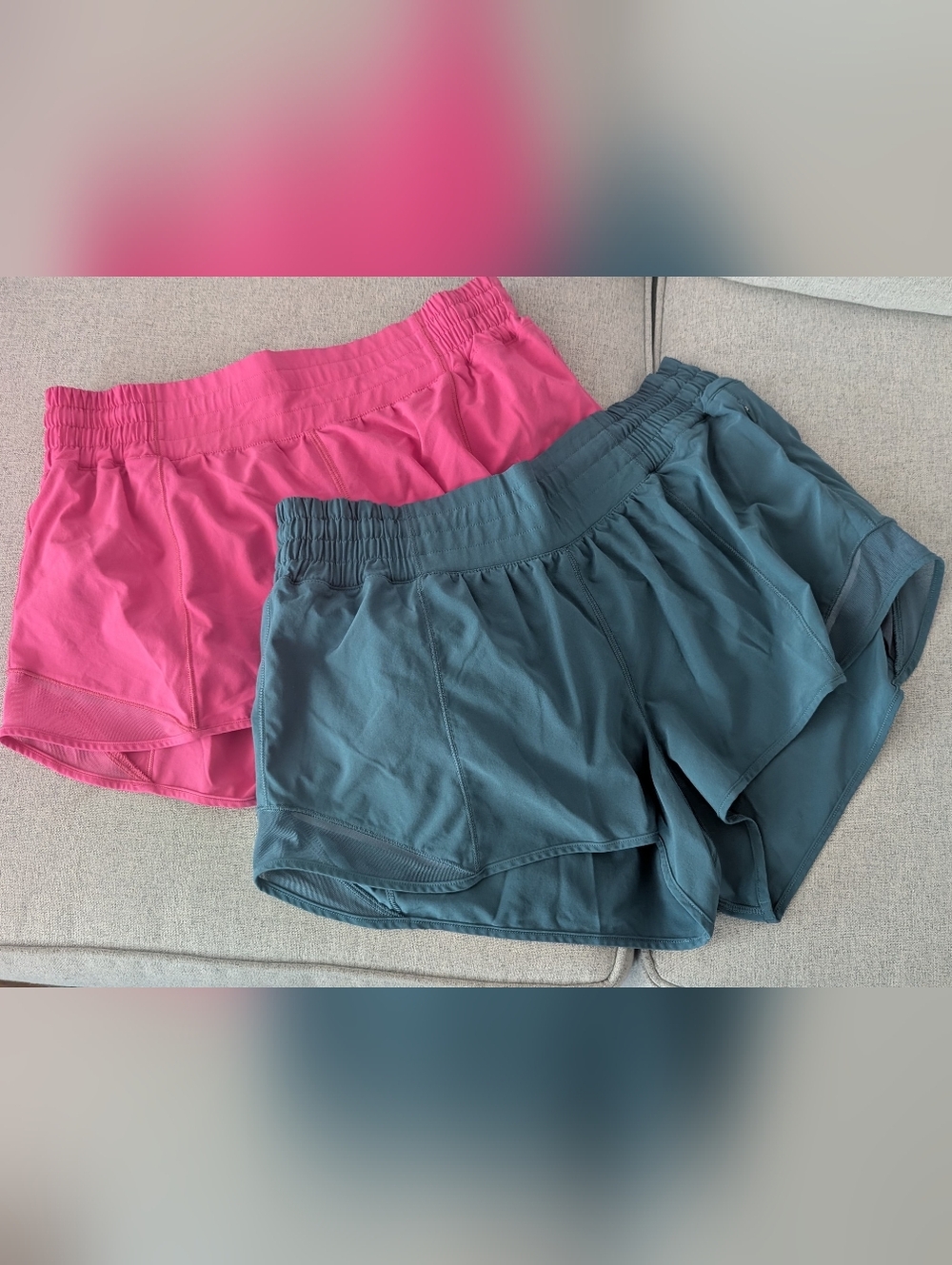 2 Pairs Lululemon Hotty Hot High Rise Shorts Size 10
